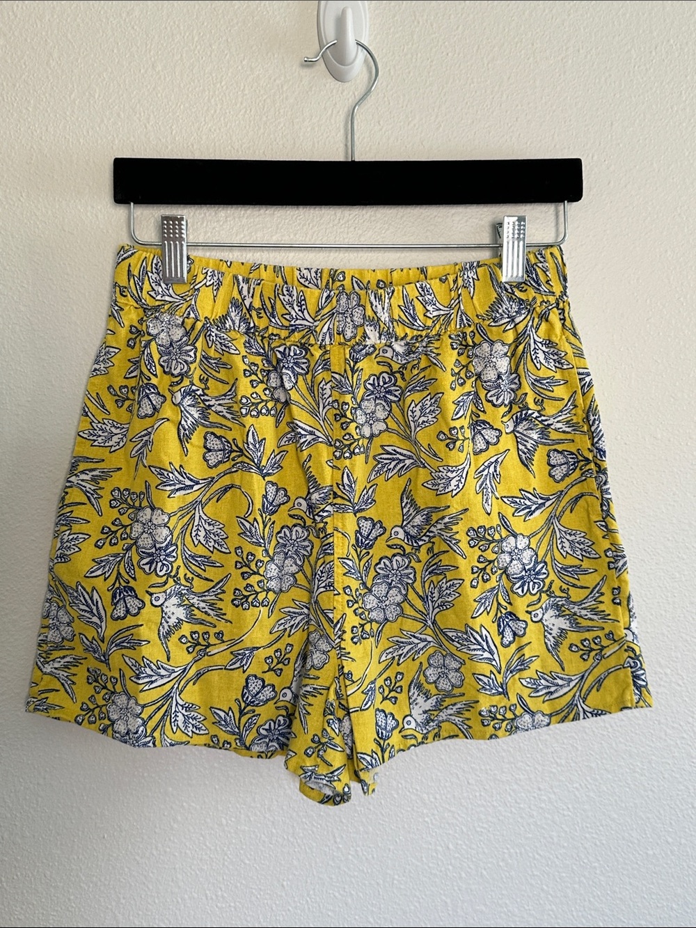 Universal Thread Yellow Floral High-Waist Women’s Shorts